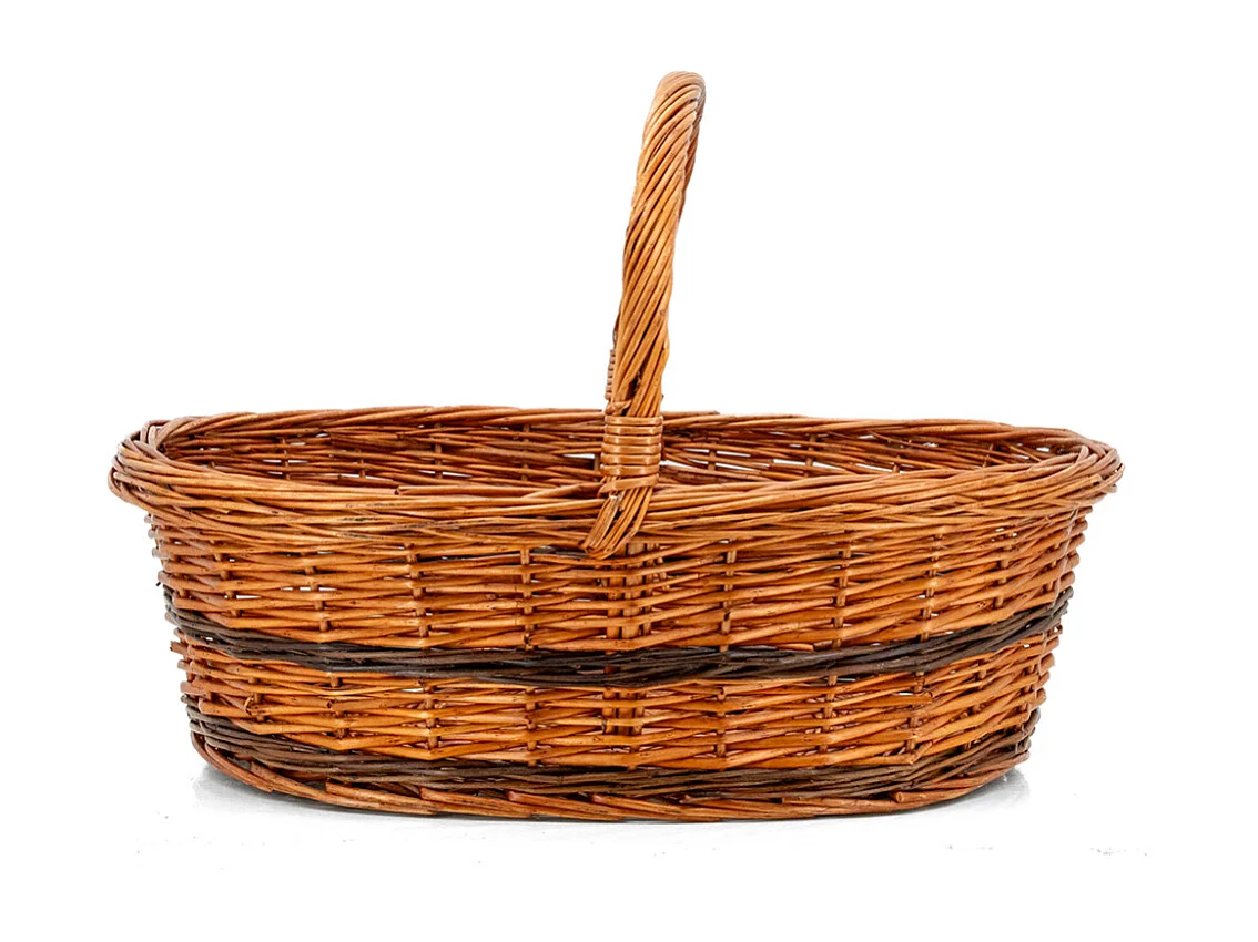 Panier Lucette en osier buff Bas