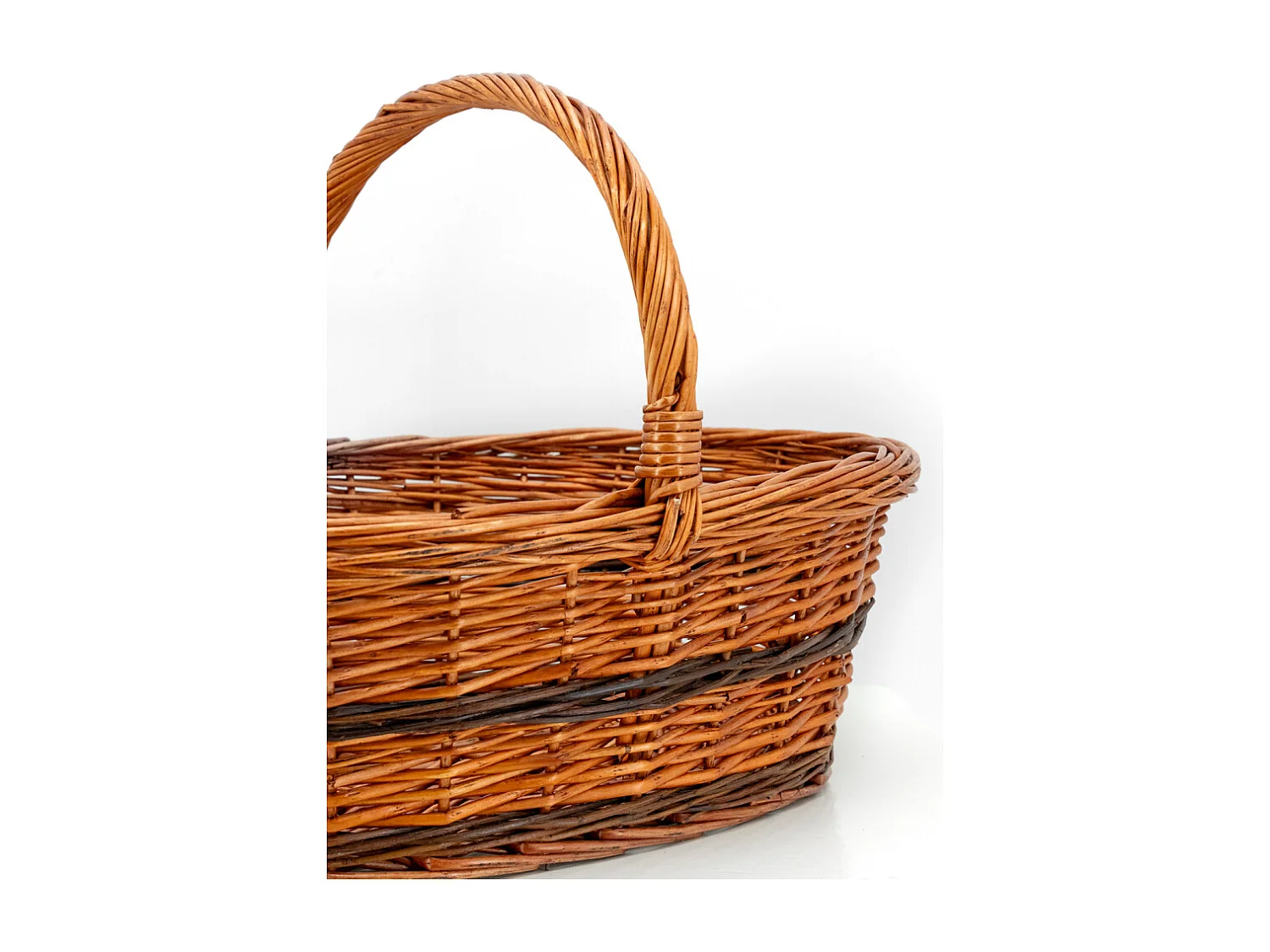 Panier Lucette en osier buff Bas