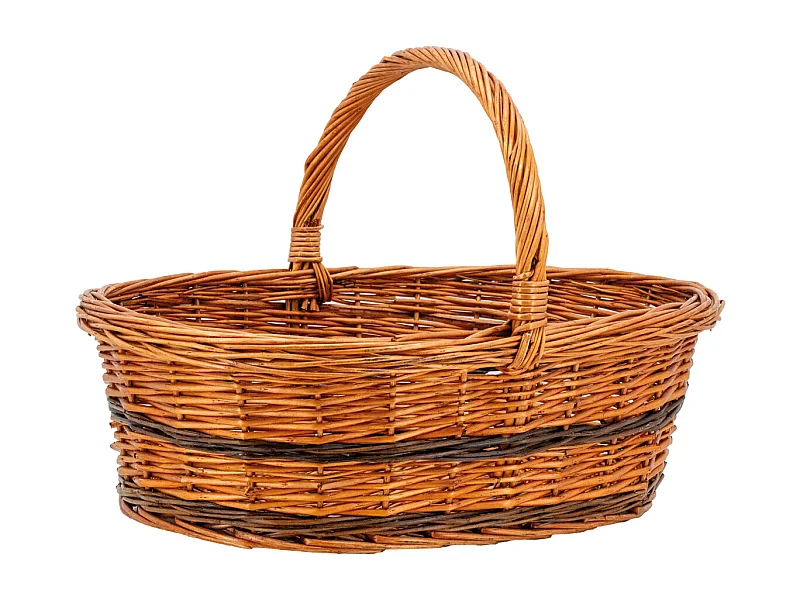 Panier Lucette en osier buff Bas