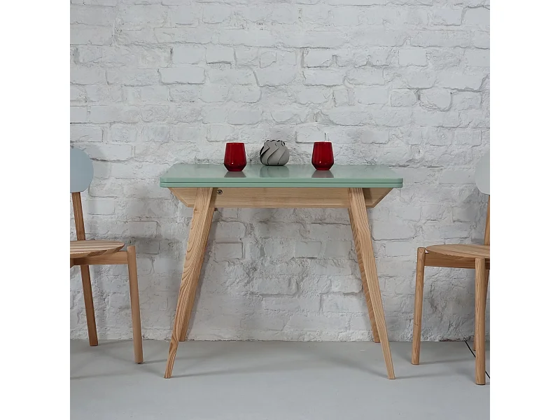 Tavolo da pranzo allungabile  90x65cm Envelope Verde Salvia