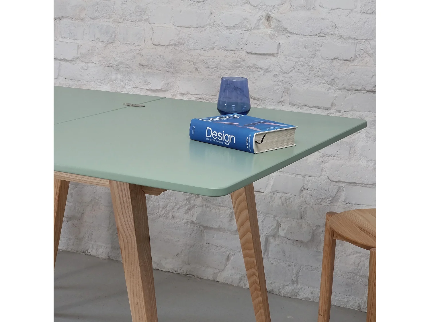 Ausziehbarer Esstisch 90x65 cm Envelope Salbeigrün