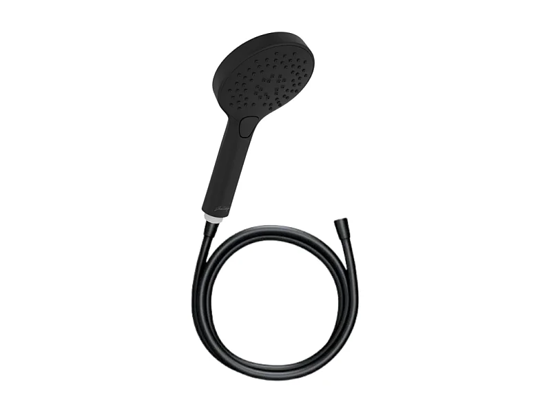 Pommeau de douche JACOB DELAFON Metro 3 jets noir + flexible