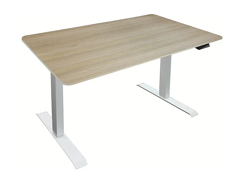 Home Deluxe bureau à hauteur réglable LUMINA blanc - marron