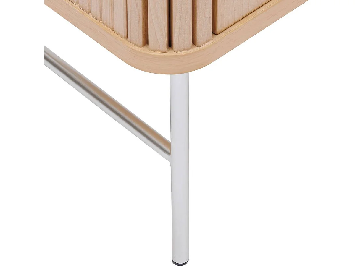 Colonne Meuble de salle de bain 1 porte 4 niches - Longueur 45 x largeur 30 x Hauteur 160 cm