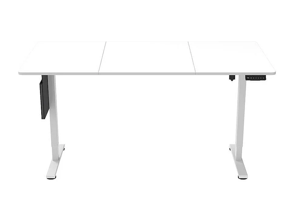 Home Deluxe Bureau réglable en hauteur avec support PC blanc 160 x 80 cm