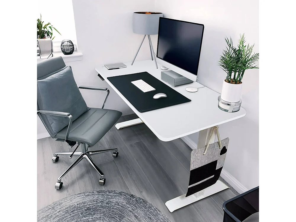 Home Deluxe bureau à hauteur réglable LUMINA blanc