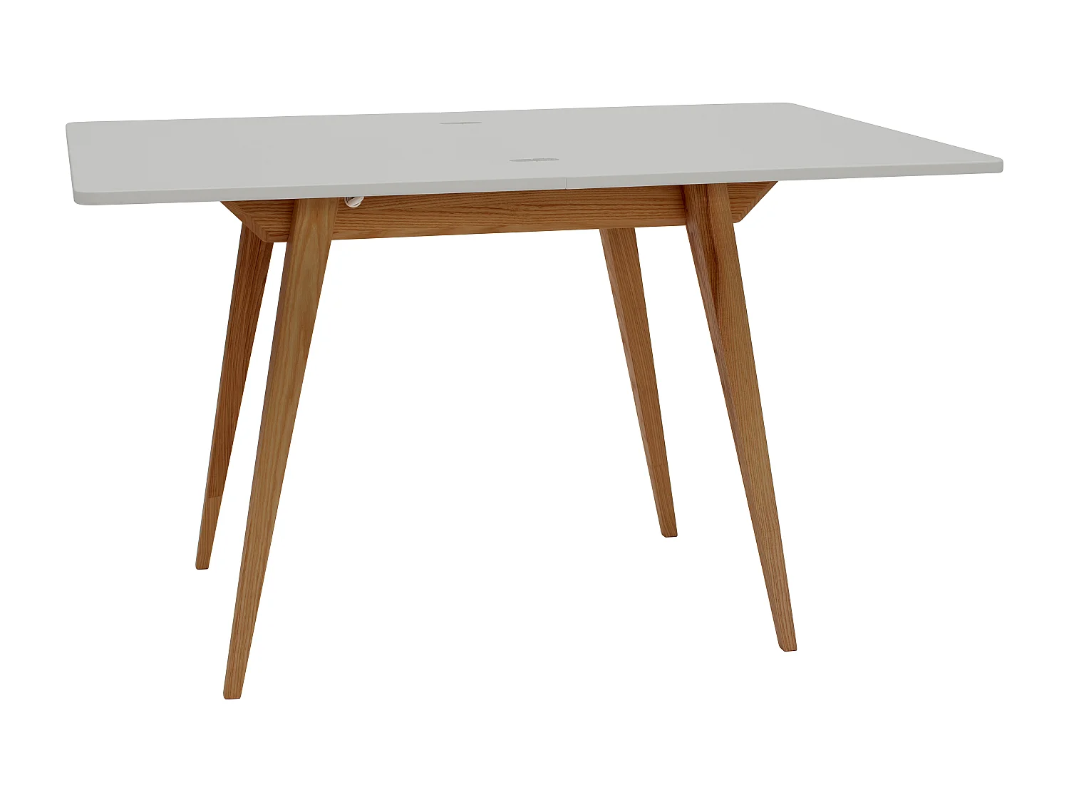 Table à manger extensible 90x65 Envelope Gris Oerle Chêne