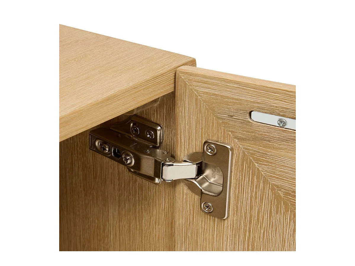 Meuble TV de 2 portes et 1 étagère - Longueur 160 x Profondeur 40 x Hauteur 55 cm