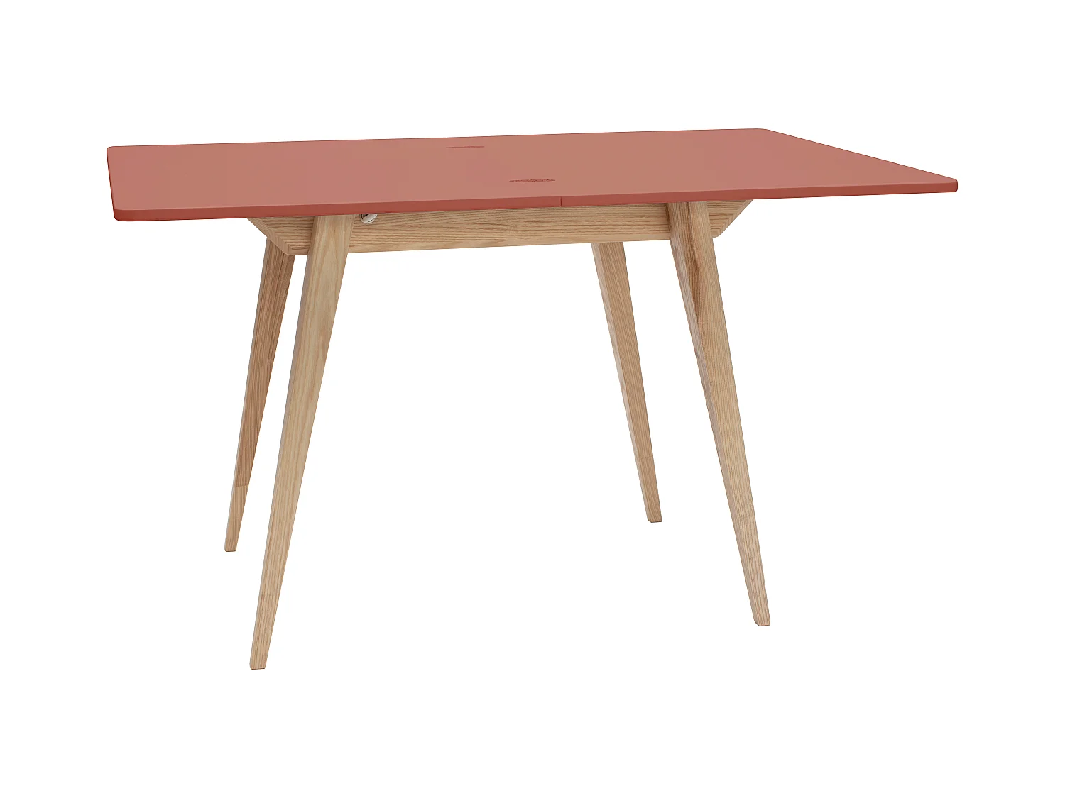 Table à manger extensible 90x65 Envelope Vieux Rose