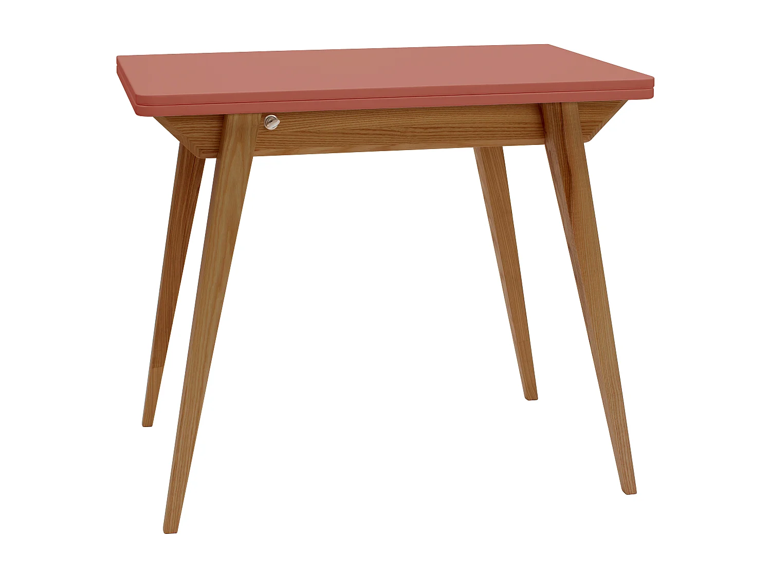 Table à manger extensible 90x65 Envelope Vieux Rose Chêne