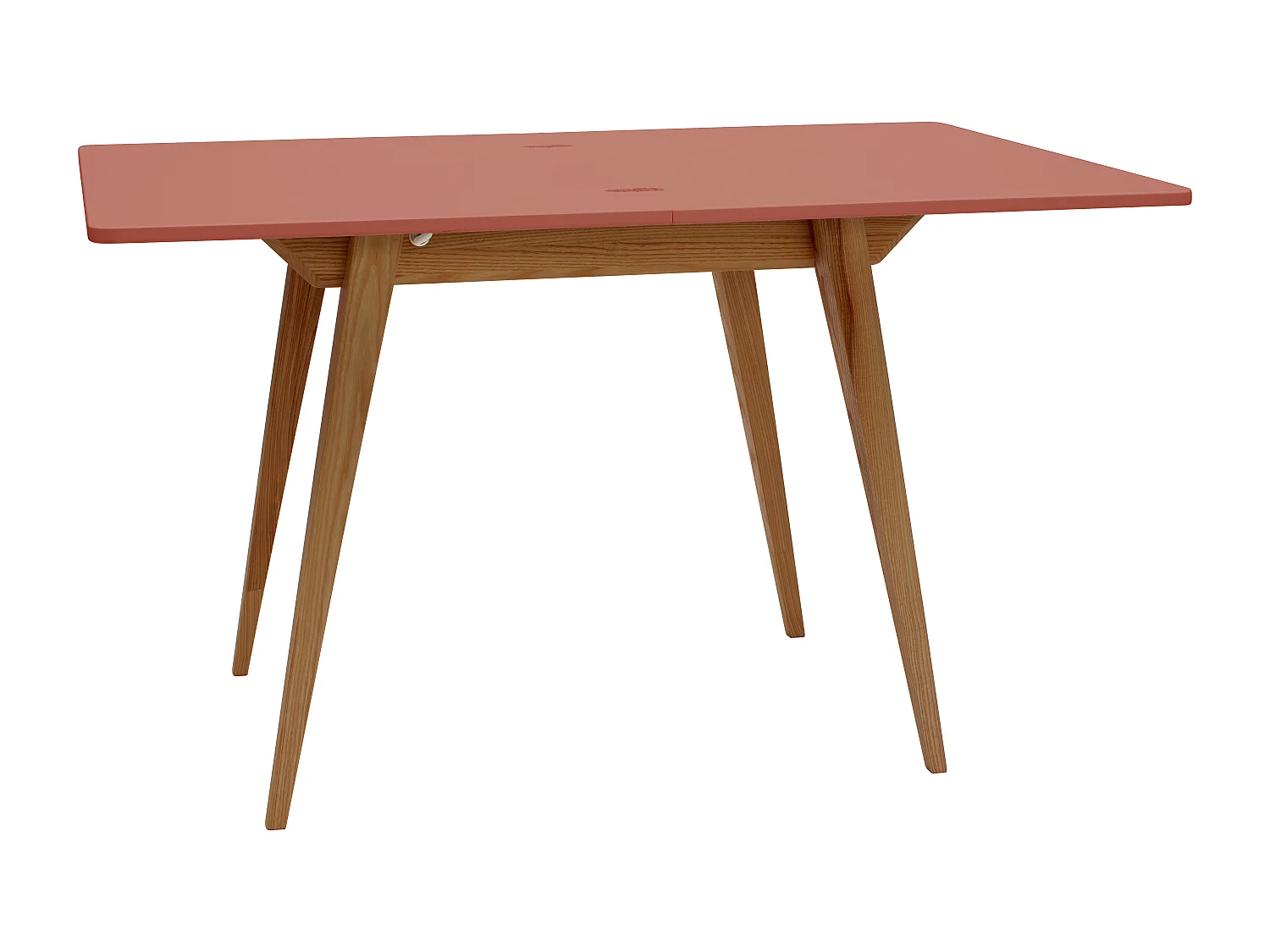 Table à manger extensible 90x65 Envelope Vieux Rose Chêne