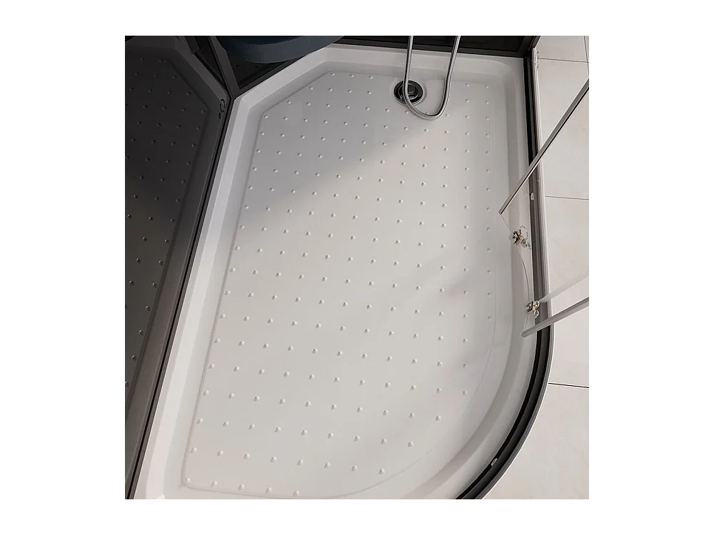 Home Deluxe Douche à vapeur BLACK PEARL 120 x 80 cm Gauche