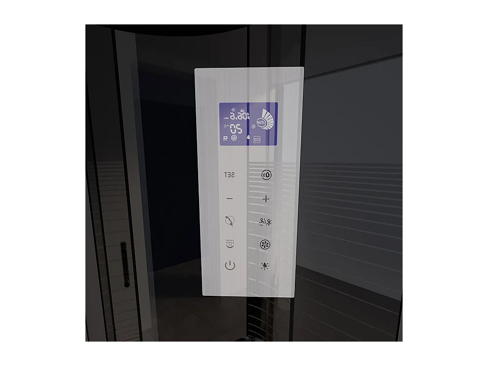 Home Deluxe Douche à vapeur BLACK PEARL 120 x 80 cm Gauche