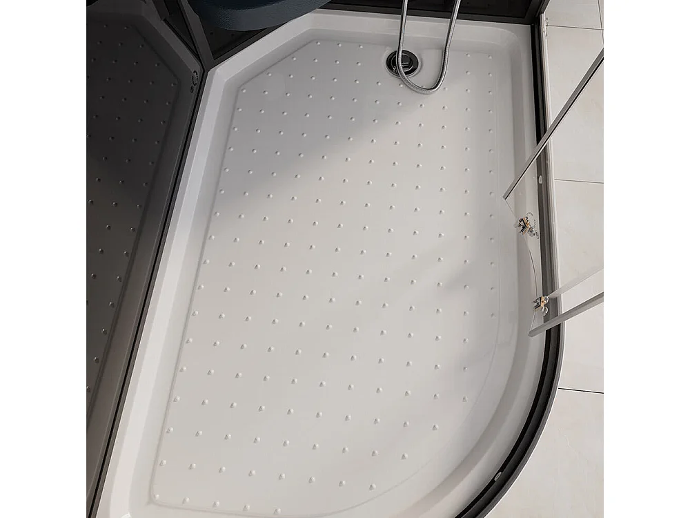 Home Deluxe Douche à vapeur BLACK PEARL 120 x 80 cm Gauche