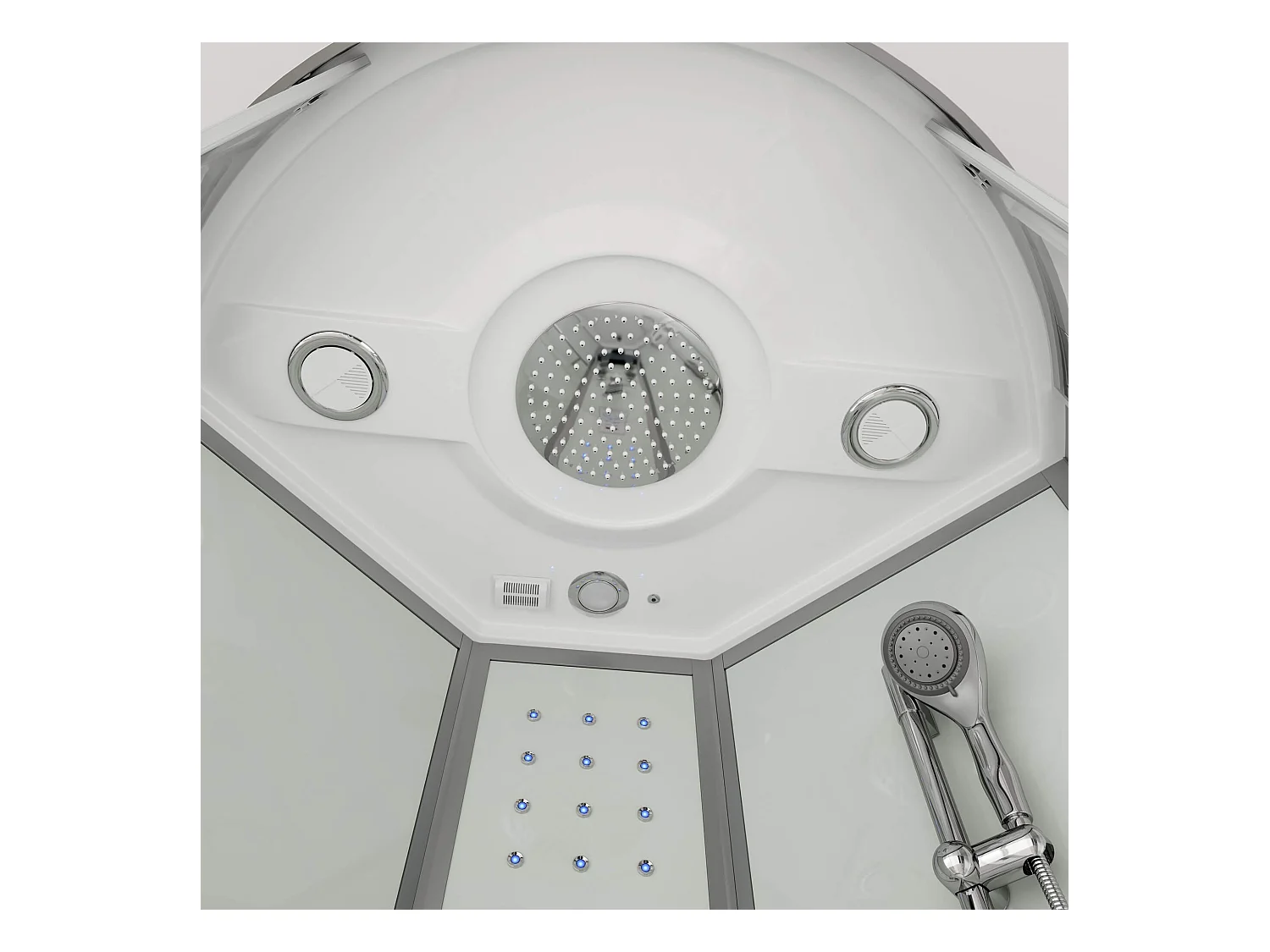 Home Deluxe Douche à vapeur WHITE PEARL 90 x 90 cm