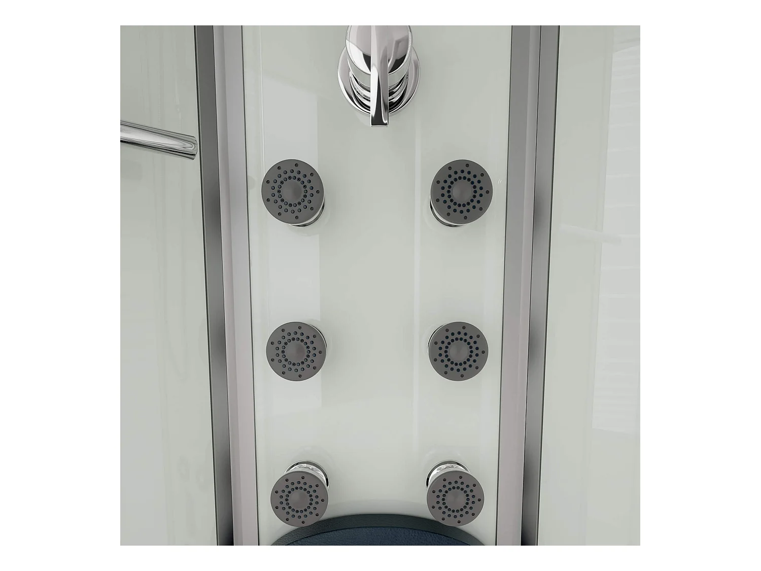 Home Deluxe Douche à vapeur WHITE PEARL 90 x 90 cm