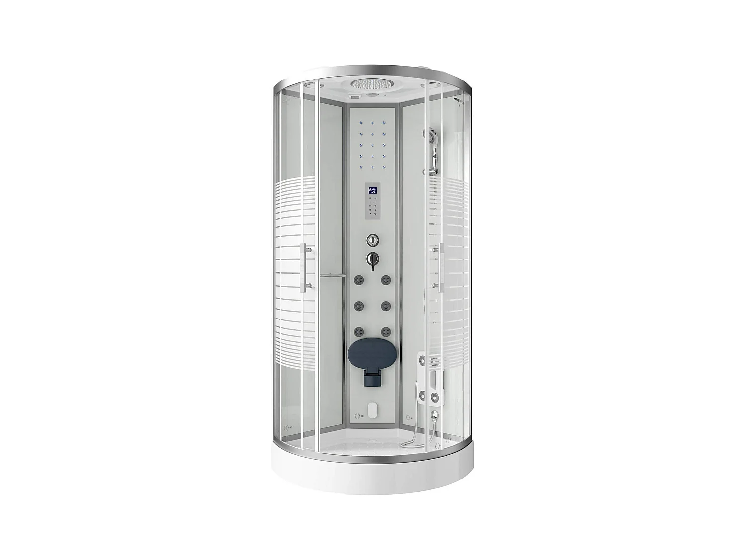 Home Deluxe Douche à vapeur WHITE PEARL 90 x 90 cm