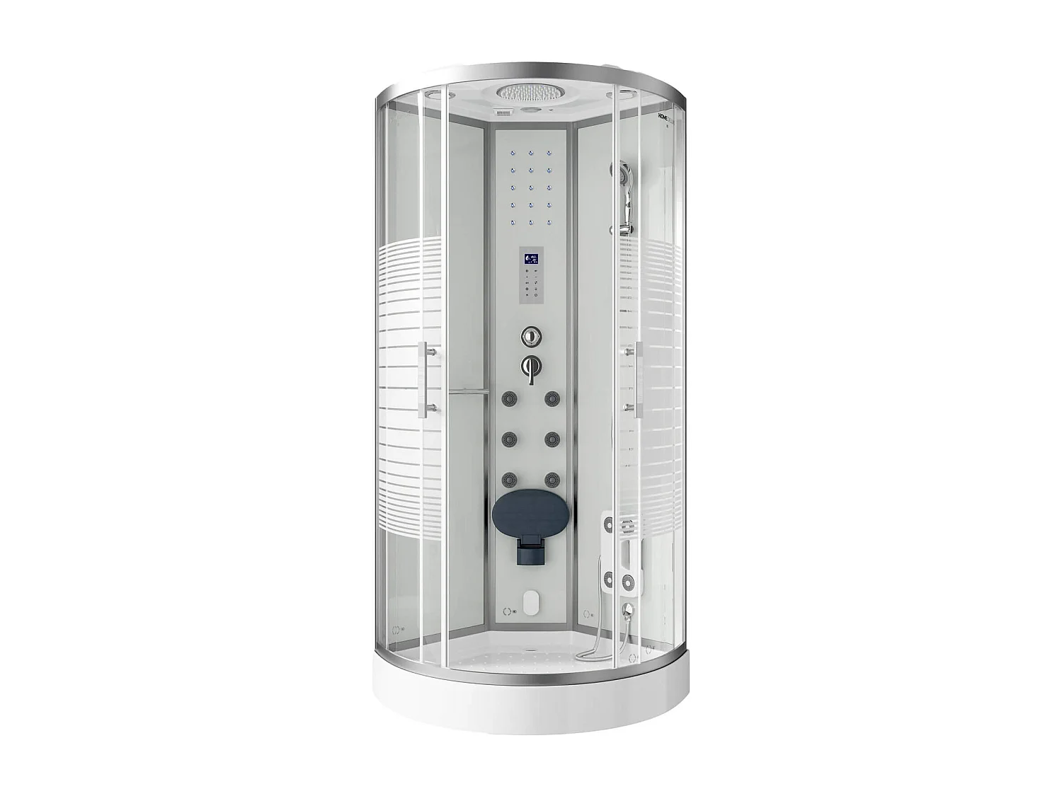 Home Deluxe Douche à vapeur WHITE PEARL 90 x 90 cm