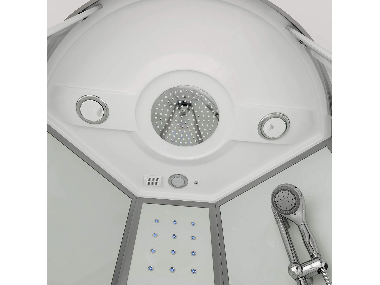 Home Deluxe Douche à vapeur WHITE PEARL 90 x 90 cm