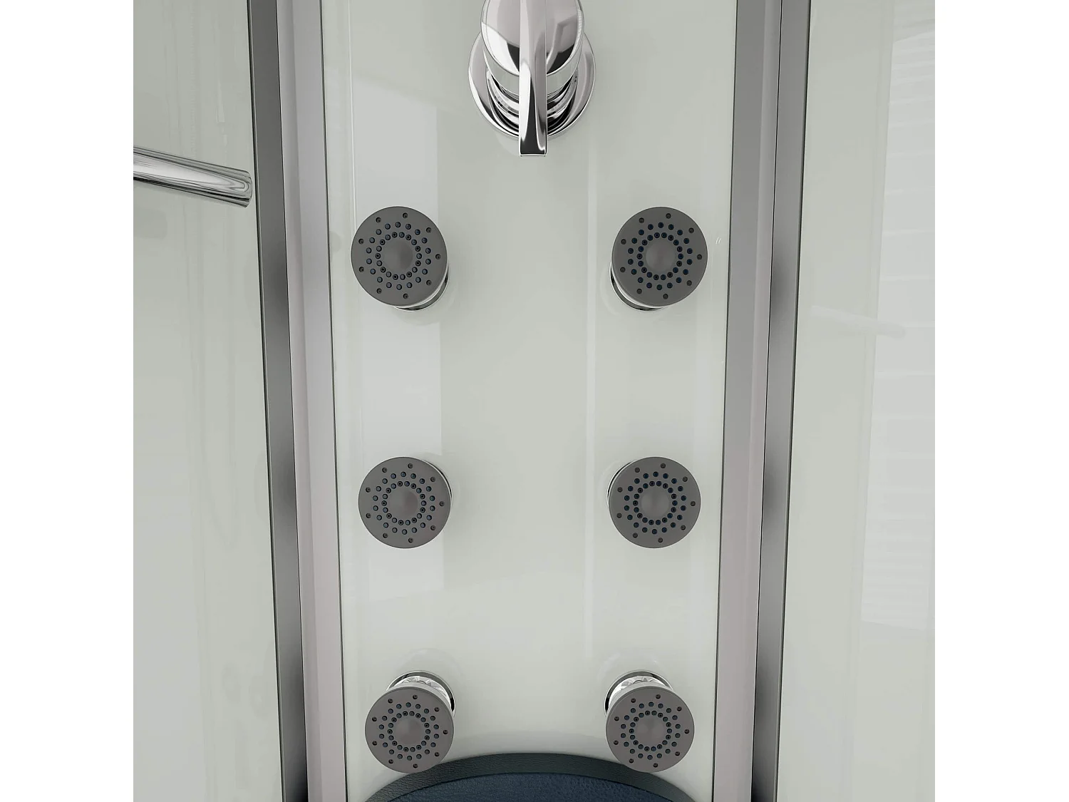 Home Deluxe Douche à vapeur WHITE PEARL 90 x 90 cm