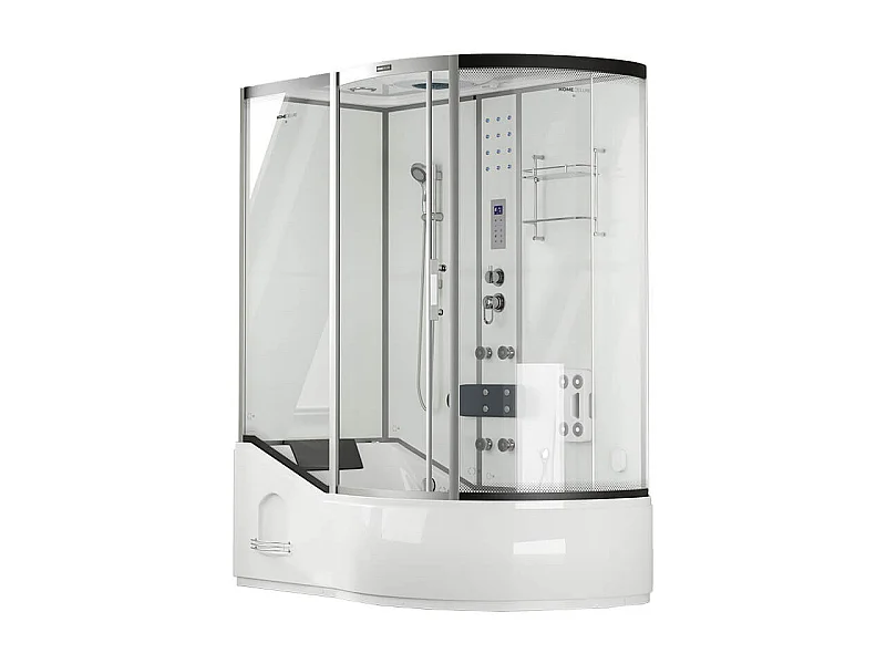 Home Deluxe Douche à vapeur ALLIN 4en1 blanc Droite Blanc