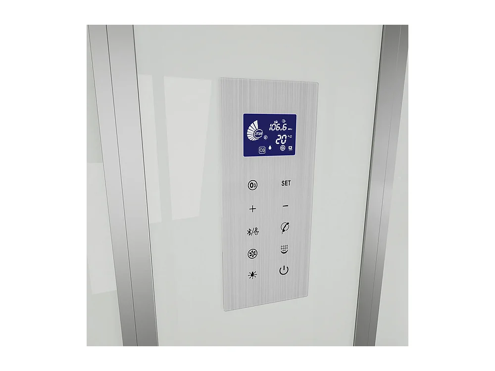 Home Deluxe Douche à vapeur ALLIN 4en1 blanc Droite Blanc