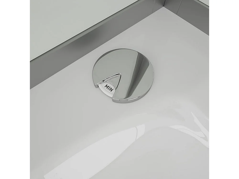 Home Deluxe Douche à vapeur ALLIN 4en1 blanc Droite Blanc