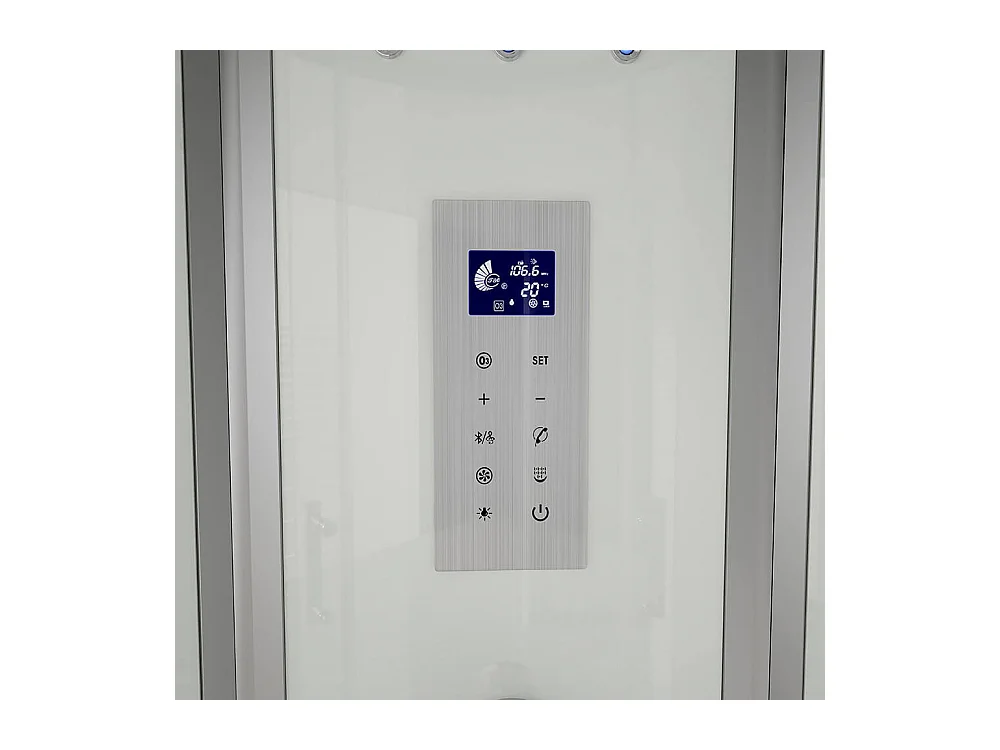 Home Deluxe Douche à vapeur WHITE PEARL 100 x 100 cm