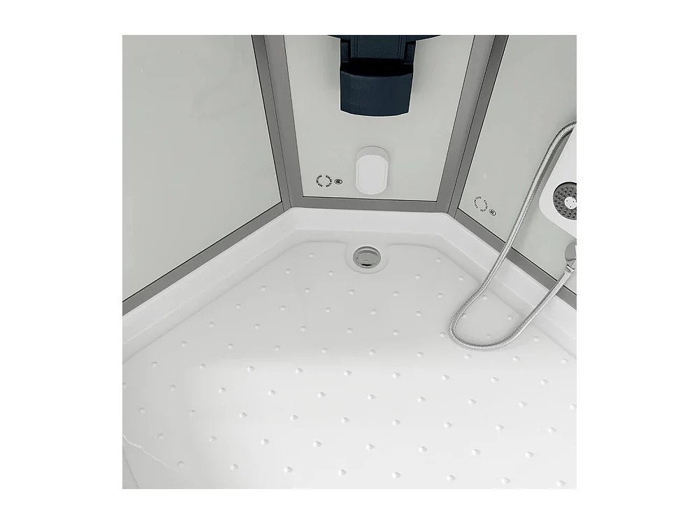 Home Deluxe Douche à vapeur WHITE PEARL 100 x 100 cm