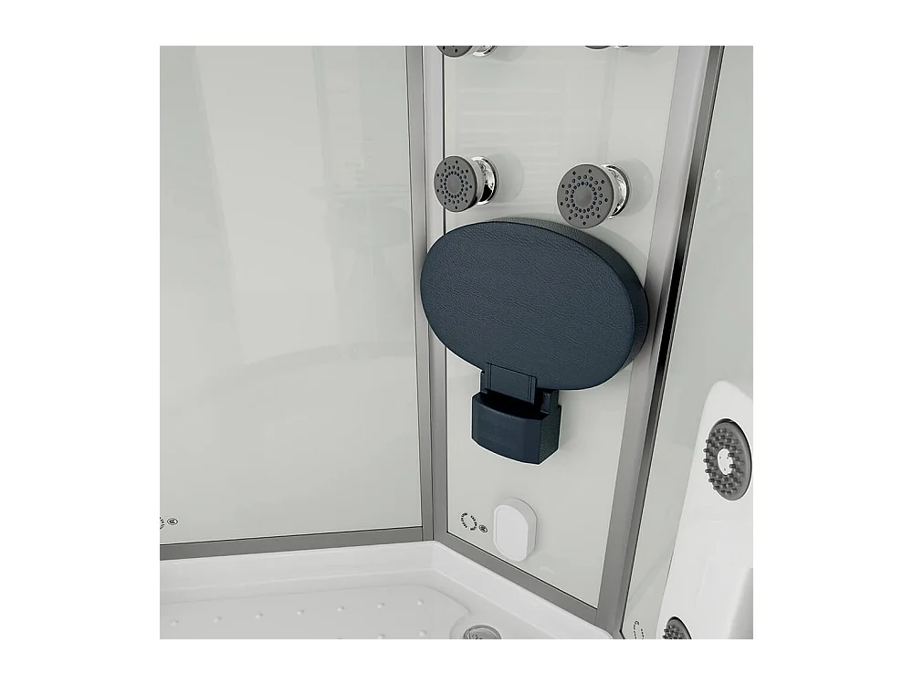 Home Deluxe Douche à vapeur WHITE PEARL 100 x 100 cm