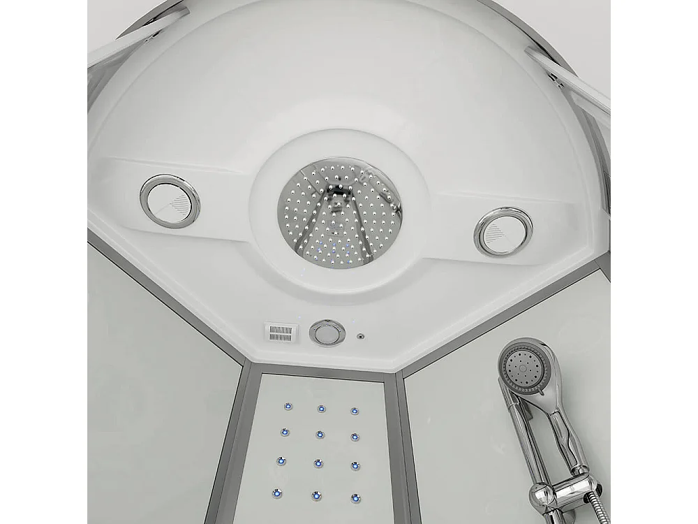 Home Deluxe Douche à vapeur WHITE PEARL 100 x 100 cm
