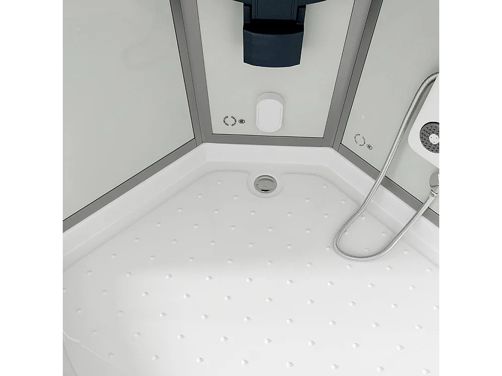 Home Deluxe Douche à vapeur WHITE PEARL 100 x 100 cm