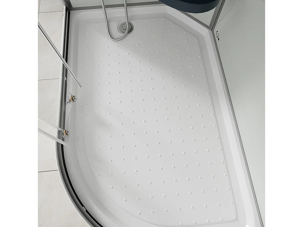 Home Deluxe Douche à vapeur WHITE PEARL 120 x 80 cm Droite