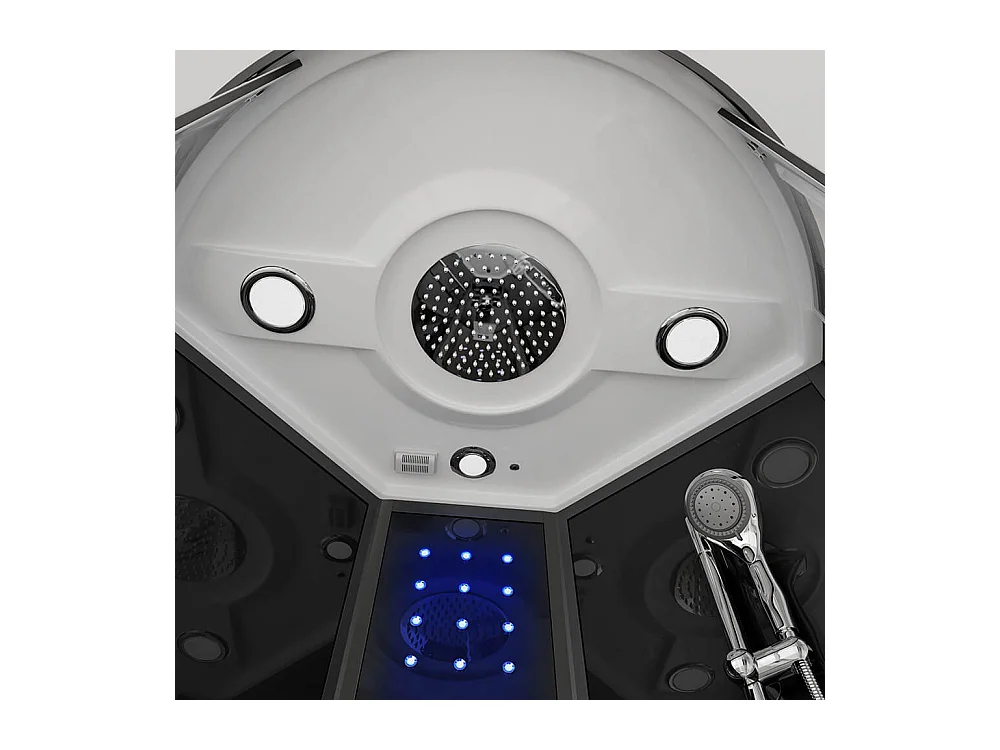 Home Deluxe Douche à vapeur BLACK PEARL 100 x 100 cm