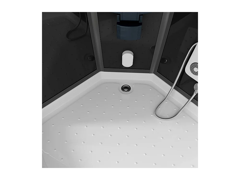 Home Deluxe Douche à vapeur BLACK PEARL 100 x 100 cm