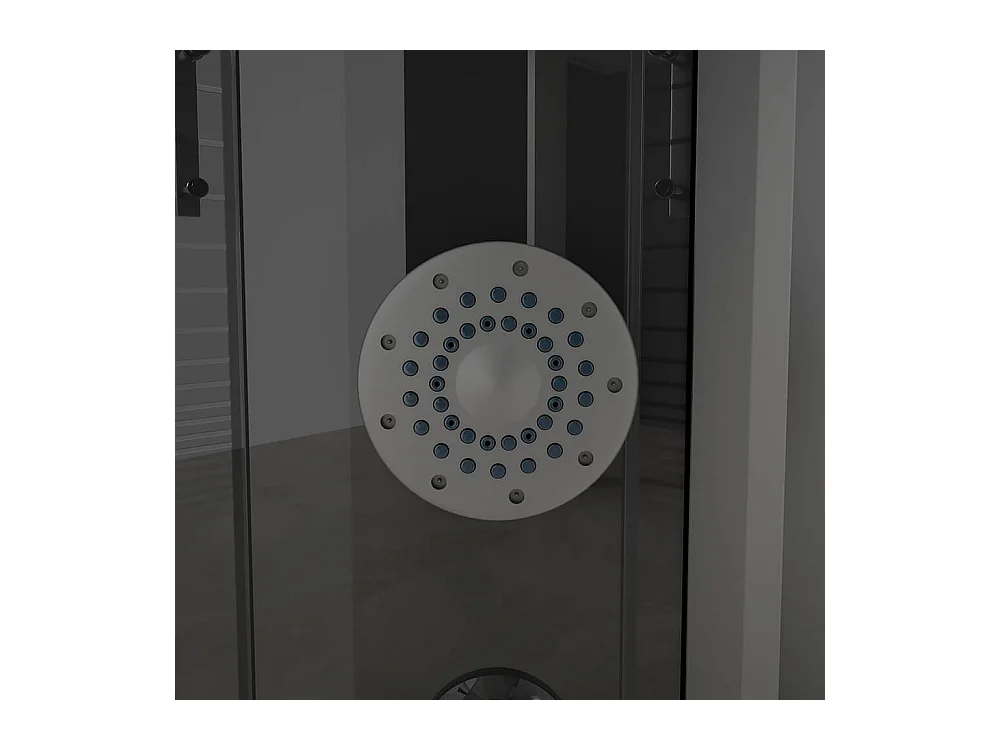 Home Deluxe Douche à vapeur BLACK PEARL 100 x 100 cm