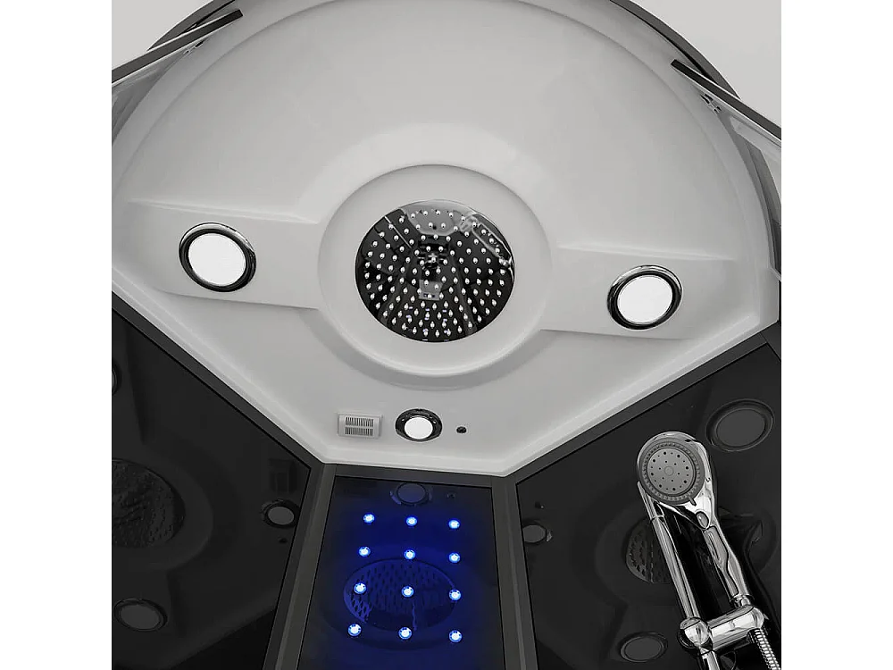 Home Deluxe Douche à vapeur BLACK PEARL 100 x 100 cm