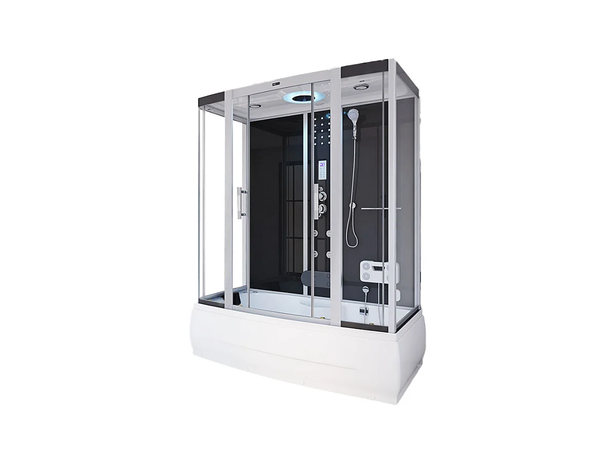 Home Deluxe Douche à vapeur DIAMOND BIG Noir