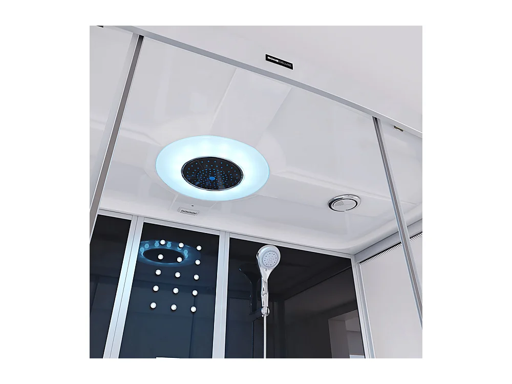 Home Deluxe Douche à vapeur DIAMOND BIG Noir