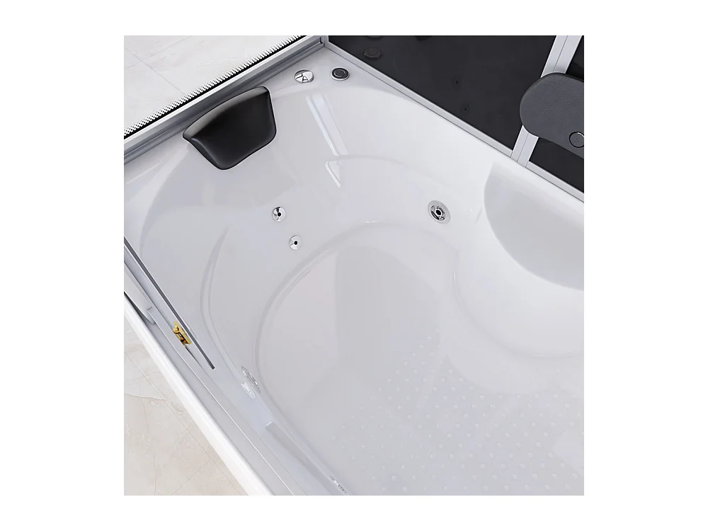 Home Deluxe Douche à vapeur DIAMOND BIG Noir