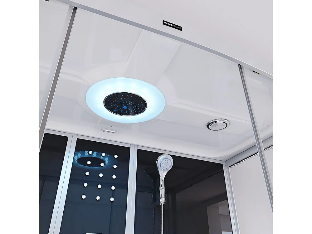 Home Deluxe Douche à vapeur DIAMOND BIG Noir