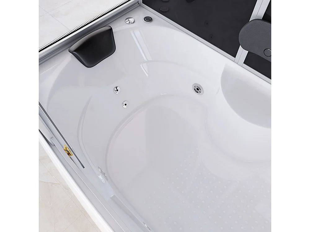 Home Deluxe Douche à vapeur DIAMOND BIG Noir