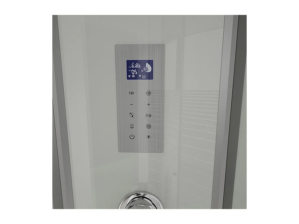 Home Deluxe Douche hammam WHITE PEARL 120 x 80 cm Gauche