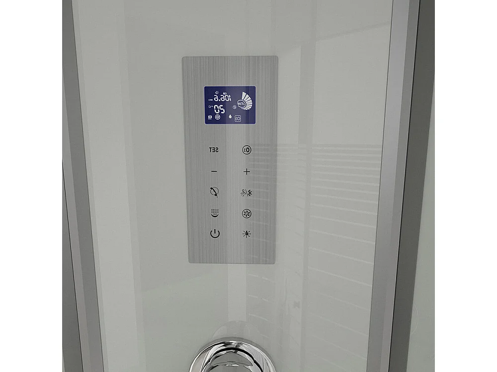 Home Deluxe Douche hammam WHITE PEARL 120 x 80 cm Gauche