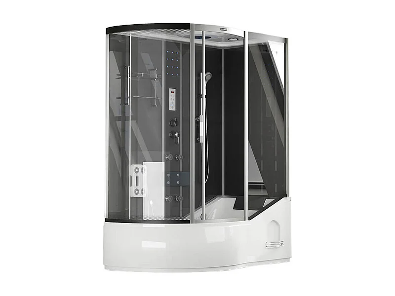 Home Deluxe Douche à vapeur ALLIN 2en1 Noir Gauche