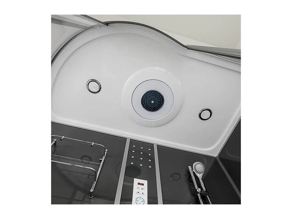 Home Deluxe Douche à vapeur ALLIN 2en1 Noir Gauche