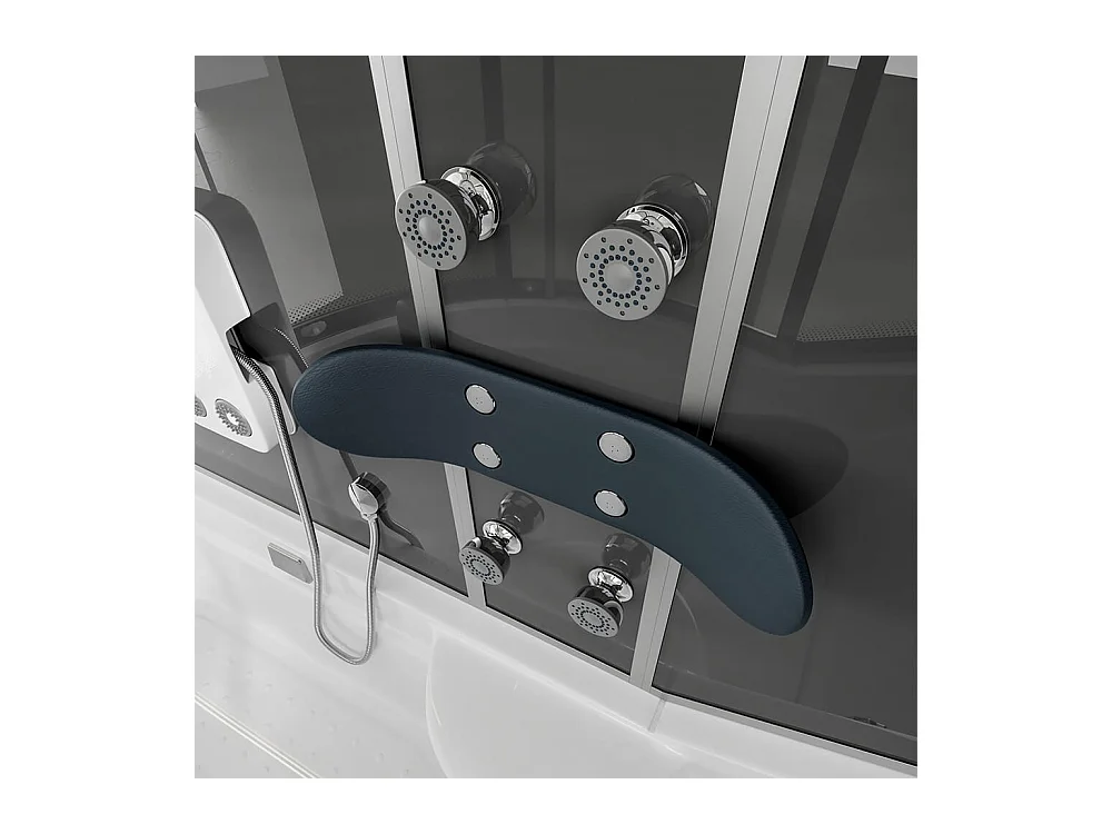 Home Deluxe Douche à vapeur ALLIN 2en1 Noir Gauche