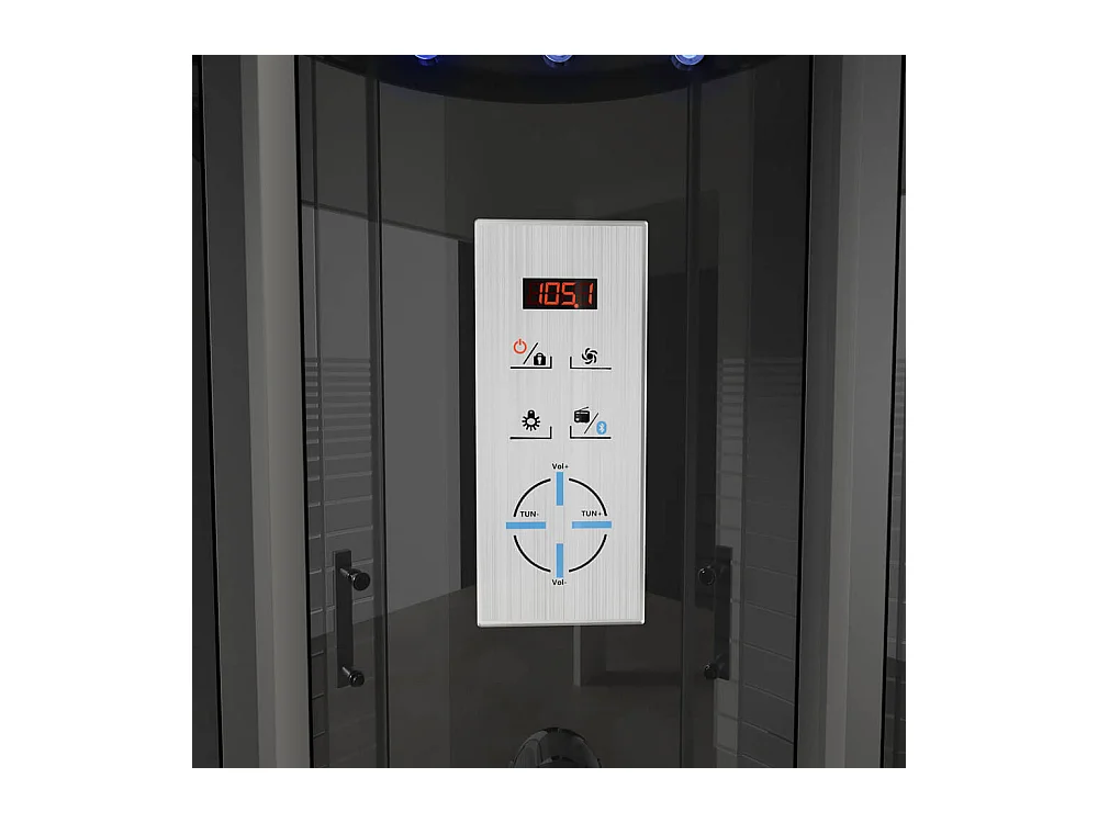 Home Deluxe Cabine de douche BLACK PEARL 90 x 90 cm