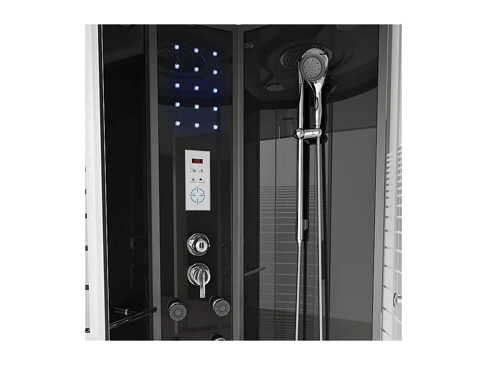 Home Deluxe Cabine de douche BLACK PEARL 90 x 90 cm