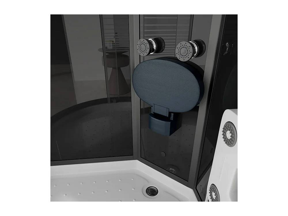 Home Deluxe Cabine de douche BLACK PEARL 90 x 90 cm